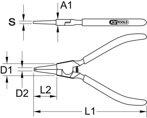 KS TOOLS Lukkorengaspihdit 119.2056